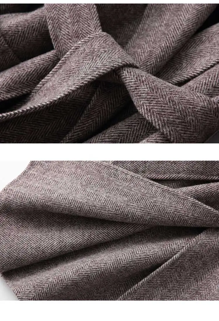 Новинка 2019 зимнее шерстяное пальто для женщин женское длинное Женское с поясом