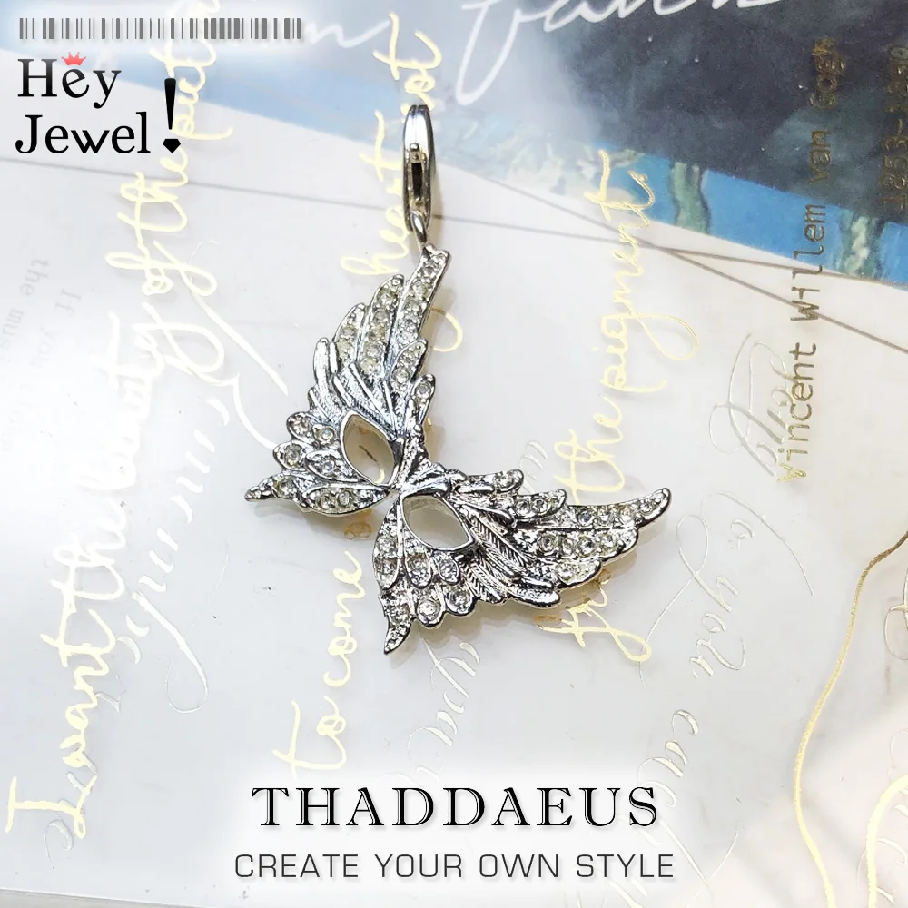 Женская маска на Хэллоуин с подвеской модные ювелирные украшения из серебра 2019