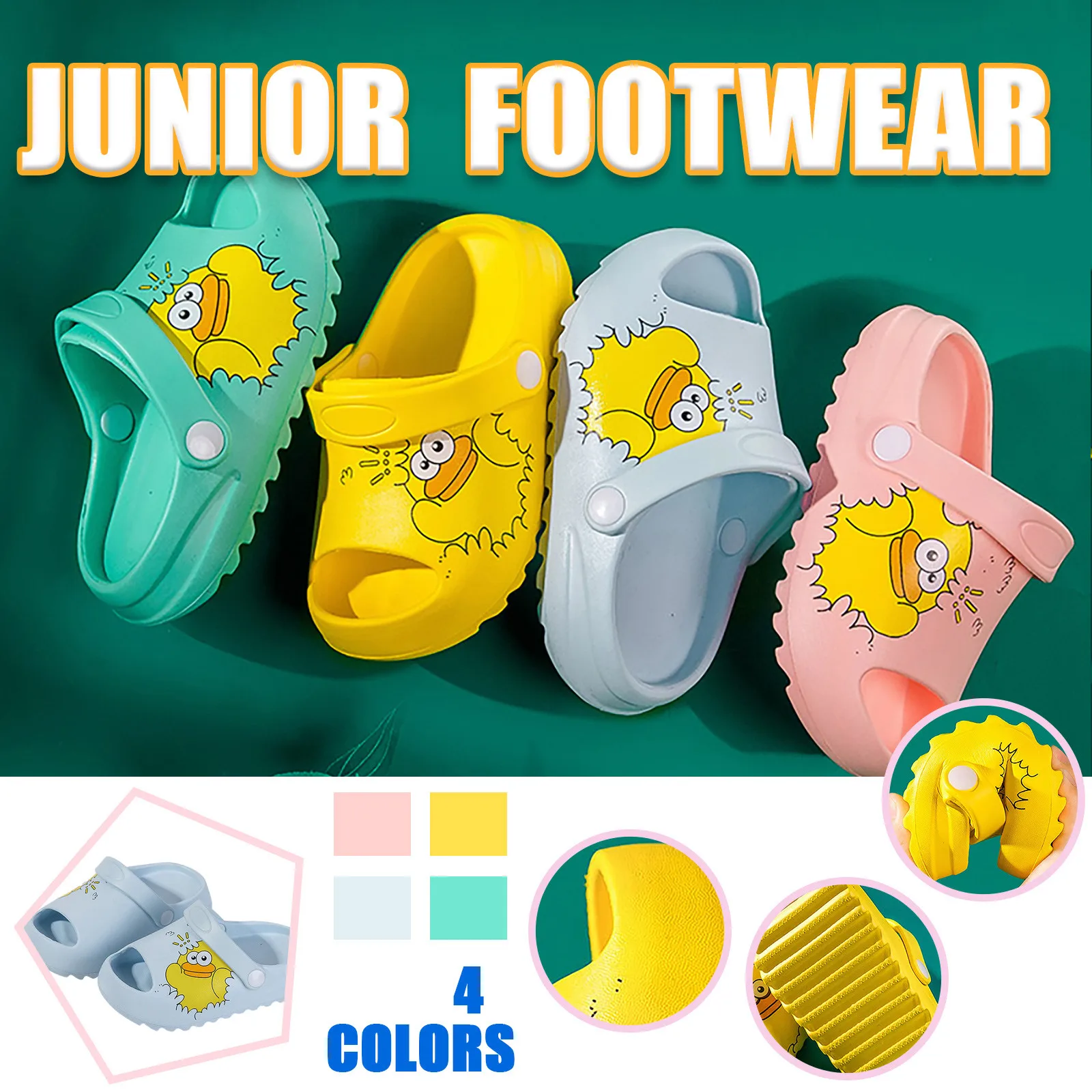 

Summer Children Slippers Kids Flip Flops Cartoons Soft-soled Non-slip Eva Breathable Toddler Baby Home Casual Sandals Slippers