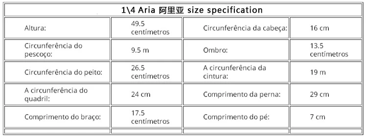 IOS Aria 1/4 BJD SD куклы смолы фигурки Luts игрушка-персонаж из сказочной страны подарок на Рождество или день рождения Iplehouse