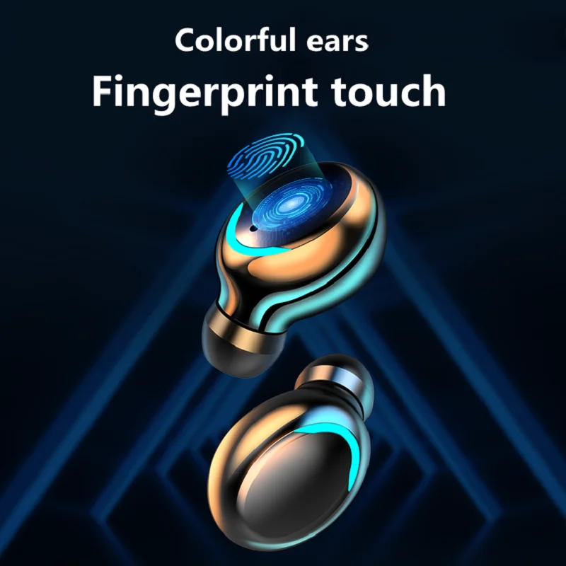 TWS-стереонаушники F9 с микрофоном и зарядным футляром | Электроника