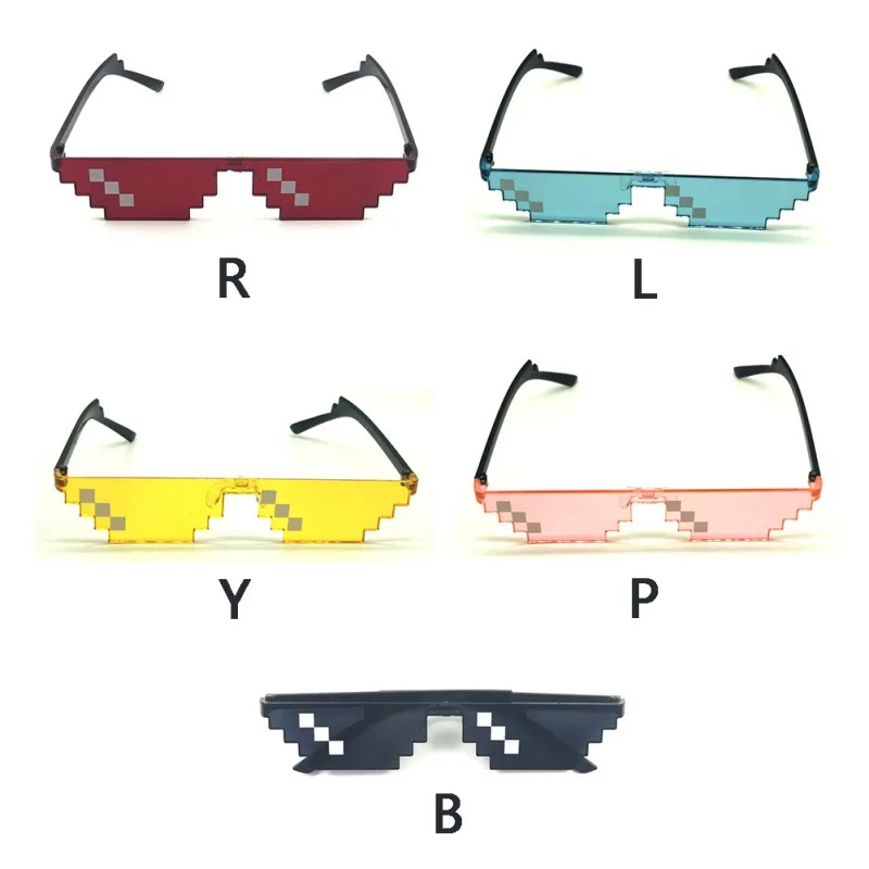 Модные забавные очки мозаика без тени солнцезащитные вечерние Карнавальный