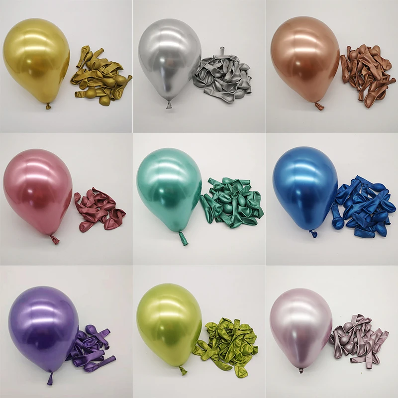 Небольшие металлические хромированные латексные воздушные шары 5 дюймов