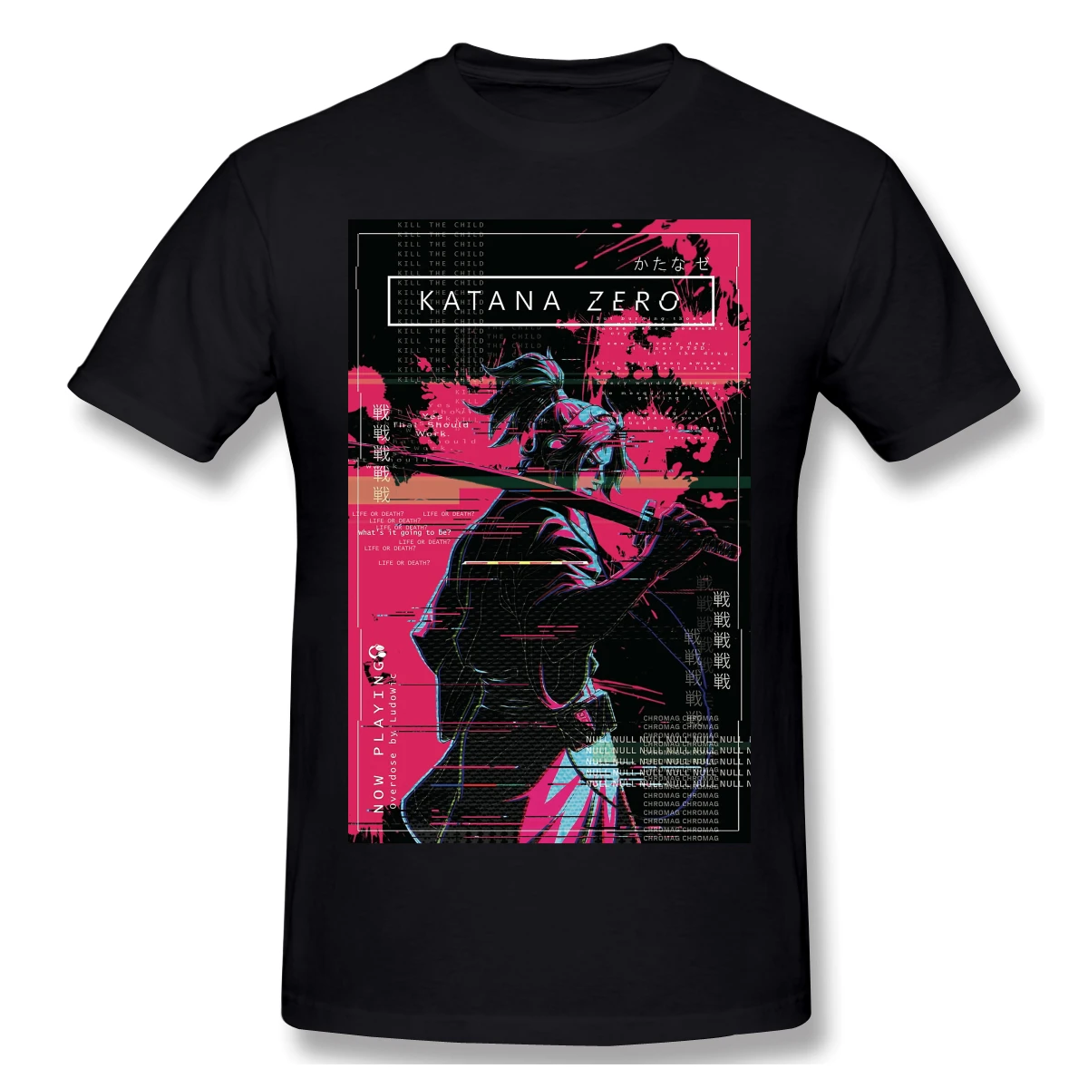 

Katana Zero Option 2 Poster Men's Basic Short Sleeve T-Shirt Classic Novelty Funny Graphic Funny R347 Tshirt Eur Size