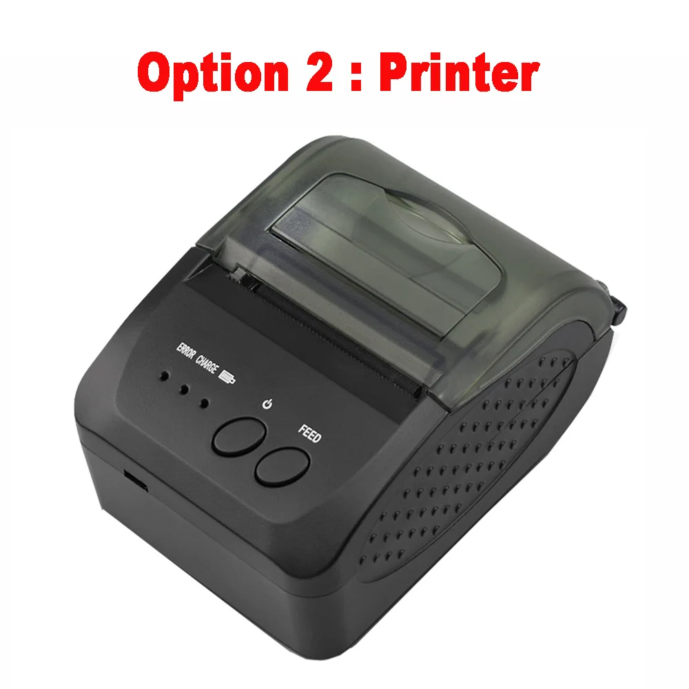 Printer 5809DD Портативный мини Bluetooth принтер беспроводной Термальный чековый принтер для мобильного телефона 58 мм Счетная машина для магазина - Цвет: Printer 5809DD