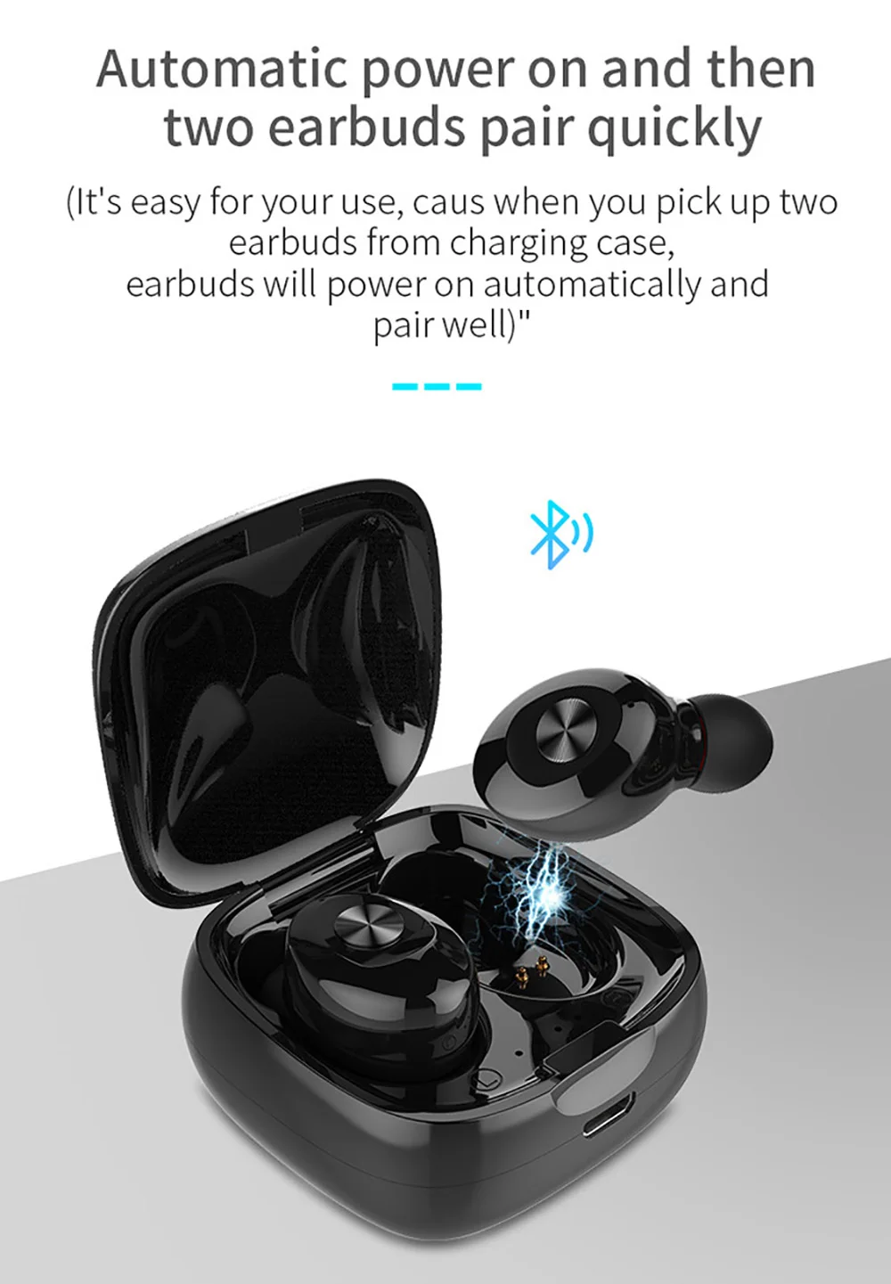 Один XG12 TWS беспроводной Bluetooth 5,0 наушники стерео HIFI Звук спортивные наушники Hands-Free, вкладыши игровая гарнитура с микрофоном