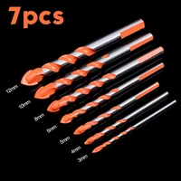 5/7 Pcs Set Drill Bits Triangular-overlord Handle Multifunctional Quality Drill Bits Perforator Ceramic Marble Tile Drill Handle