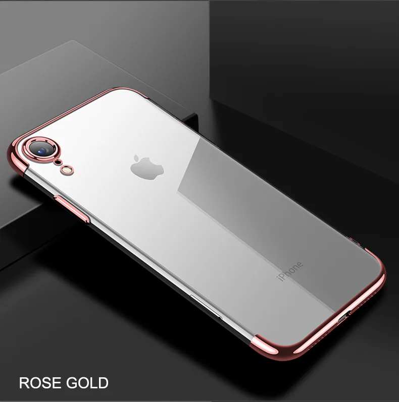 Мягкий ТПУ чехол для iPhone X 11 pro чехол для iPhone 6S 6 8 7 Plus XR XS Max Анти-Царапины гальванический защитный чехол для телефона
