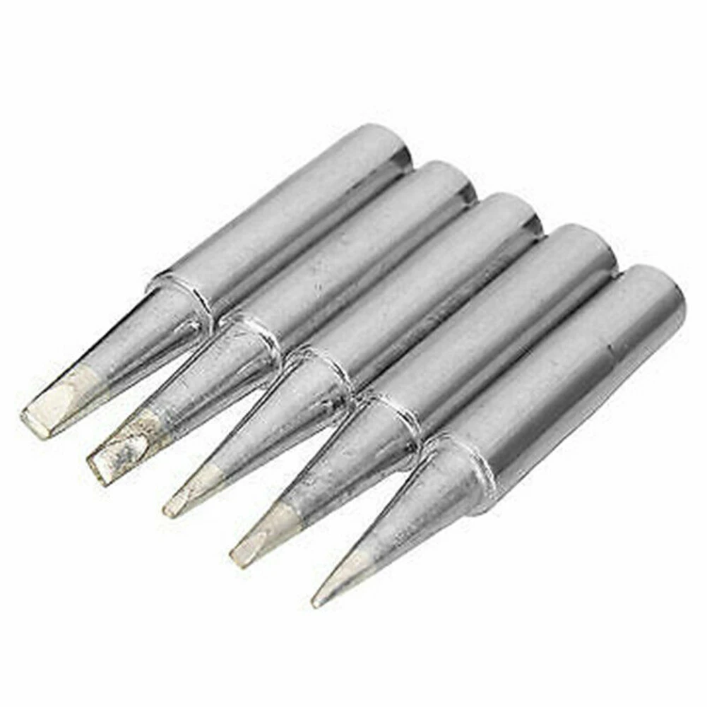 

5 PCS Soldering Iron Tip 900M-T 0.8-3.2D Soldering Station Zinc-coated