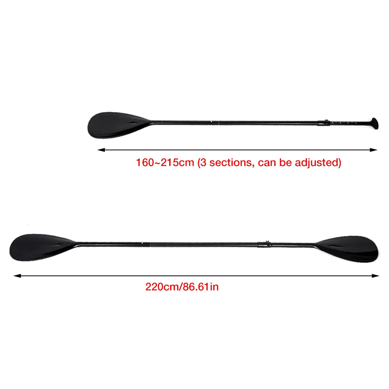 

4PCS SUP Paddle Durable Aluminum Alloy Adjustable 63-84.6in Paddle for Inflatable Boats Kayaks Tool