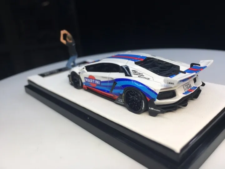

LBWK Timothy&Pierre 1/64 Aventador Liberty Walk 2.0 Martini Resin Model Car Collection Limited