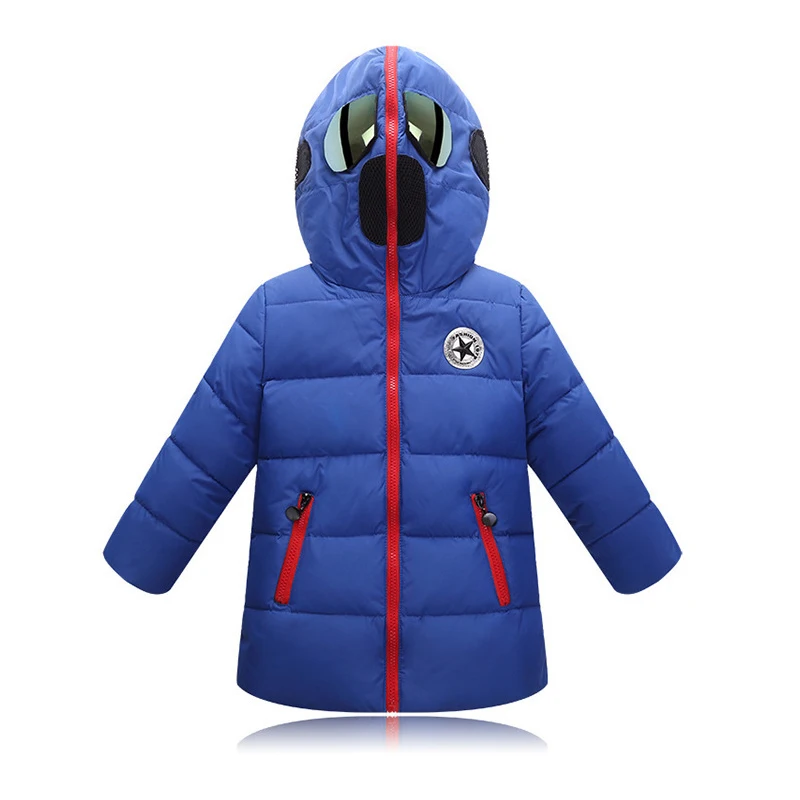 Пальто для девочек детская зимняя пуховая куртка Altman с очками и хлопковой