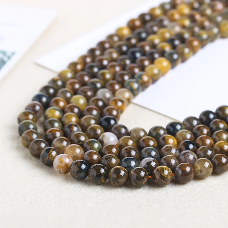 

Gemstone Factory Natural Tiger Eye Gemstone Loose Beads Fashion HandMade Ornament For Man Jewelry Making