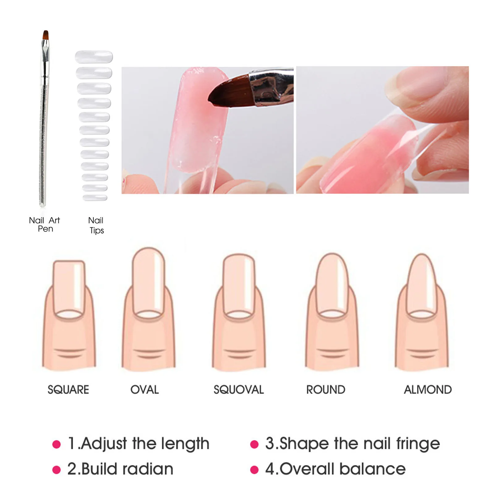 

83pcs/Set Poly Nail Gel Set15ml Quick Building Set Nail Gel Nail Polish For Nail Extensions Acrylic Gel Nail Art Starter Set