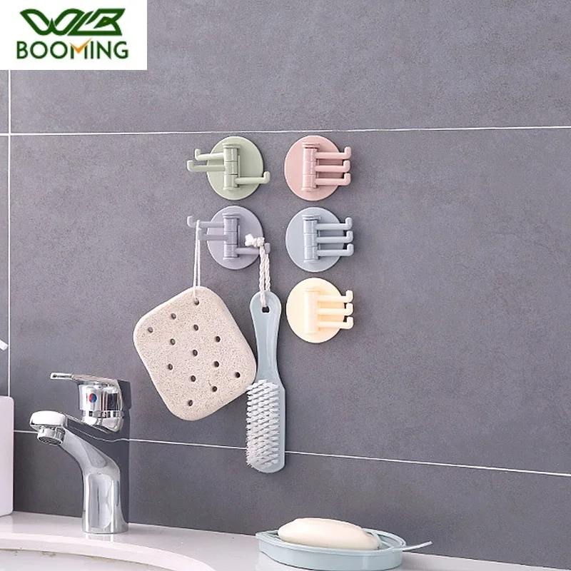 WBBOOMING пластиковый настенный клейкий крючок вращающийся крепкий подшипник