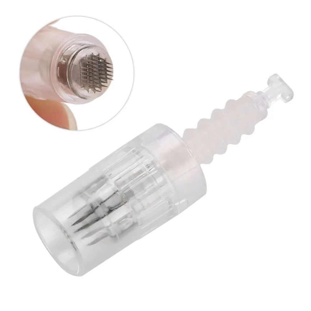 Microblading MYM картридж игла 9pin 12pin 36pin для авто электрические Dr тату машины Ручка Прозрачный микро винтовые наконечники игл