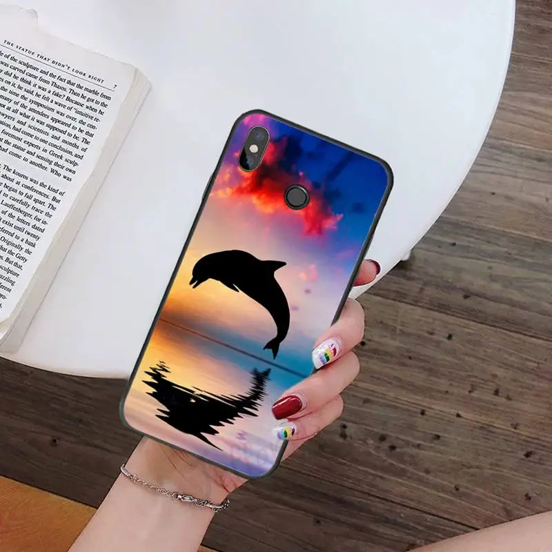 

Ocean animal cute dolphin Phone Case For Xiaomi Redmi note 7 8 9 t k30 max3 9 s 10 pro lite