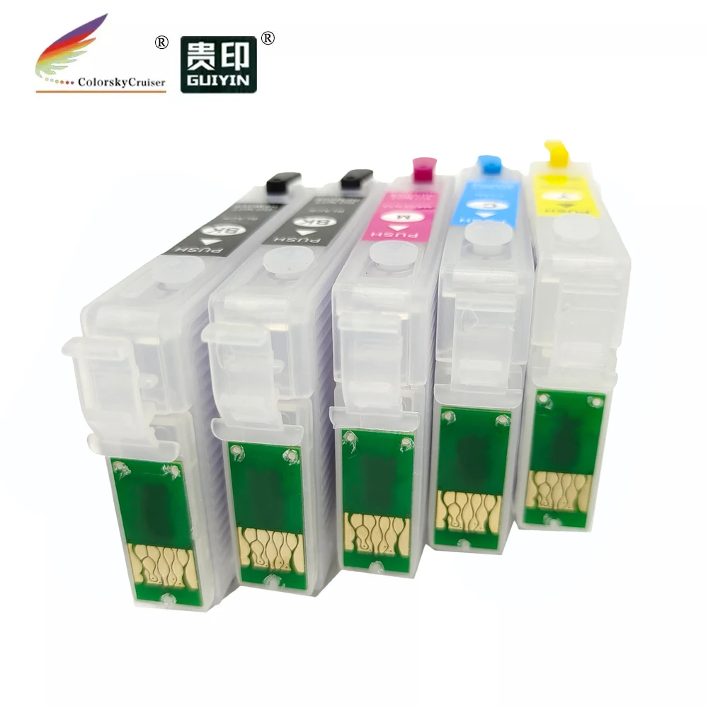(RCE-73HN-73N) Заправляемый картридж с чернилами для Epson 73HN 73 73N CX8300 CX9300F CX5900 TX110 k/c/m/y |