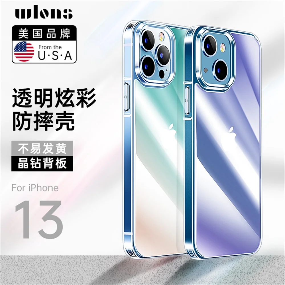 

Luxury Case For iPhone 13 Pro Max Shockproof Case with Full Lens Protection Transparent Cover For iPhone 13 12 Pro Max
