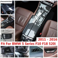 window lift gear panel handle bowl air ac cover trim carbon fiber accessories interior for bmw 5 series f10 f18 520i 2011 2016