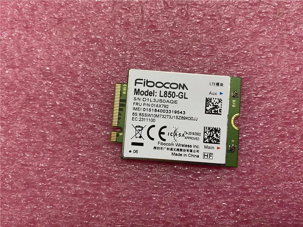 fibocom l850 gl 01ax792 lte 4g wwan card original antenna for lenovo thinkpad p53 dc33001ky00 dc33001ky10 free global shipping