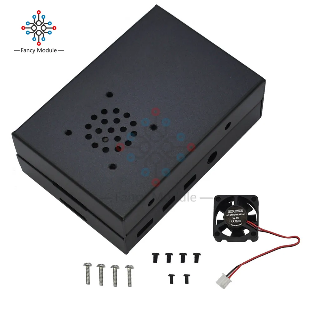 Чехол diymore для Raspberry Pi 4 Модель B алюминиевый чехол с ЧПУ ультратонкий