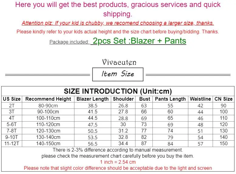 

New Gentleman Boys Wedding Formal Suits Kids Solid Blazer + Pants 2pcs Clothing Set Fashion Children Party Performance Costume