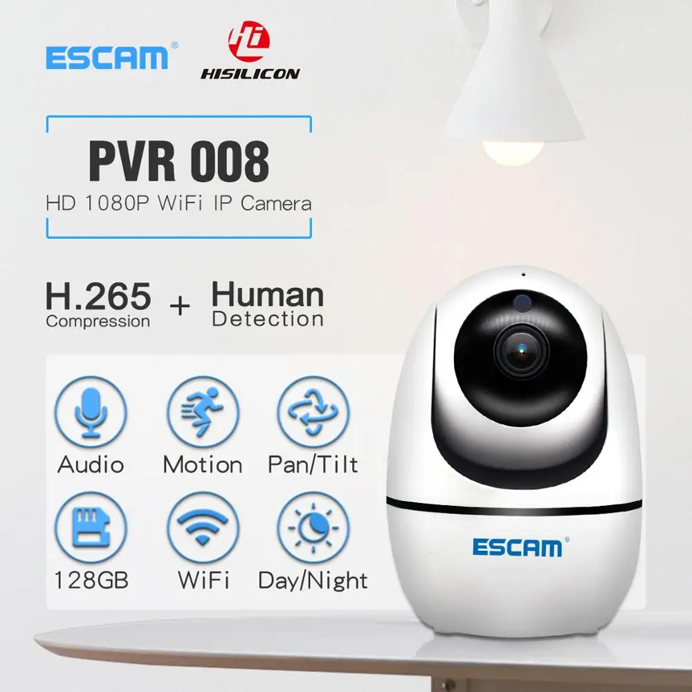IP-камера видеонаблюдения 1080P Full HD Wi-Fi поддержка 128G TF Onvif датчик движения |