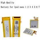 2021 Фирменная Новинка 3,7 V ионно-литиевая Батарея Замена для Ipod Nano 1234567 MP3 литий-полимерная перезаряжаемая внутренняя батарея Батарея