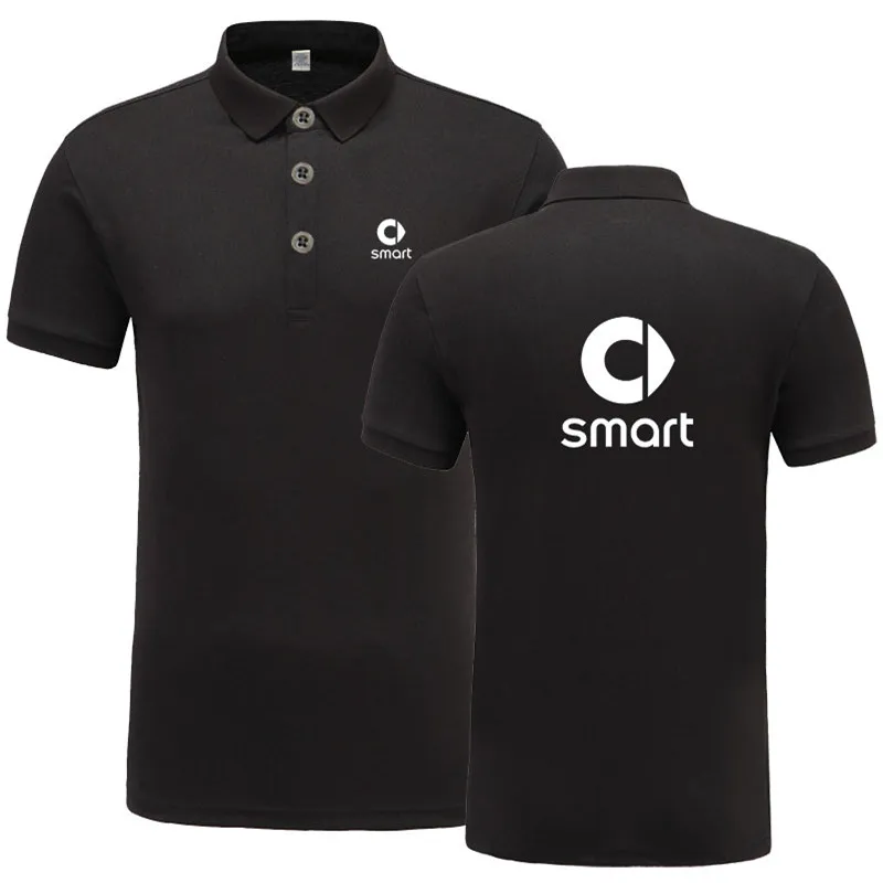 

Summer Short-sleeve Polo Homme Cotton Fashion Smart logo Print Polo Shirt Casual Business Camisa Polo