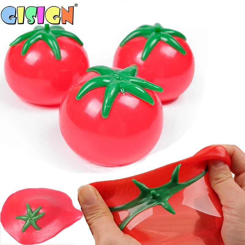 Splat Fruits  Toys Pack Sticky Needoh Balls Slow Rising Squishy Anti Stress Ball Toys Squishies Throw Toys Adult Kids Gift