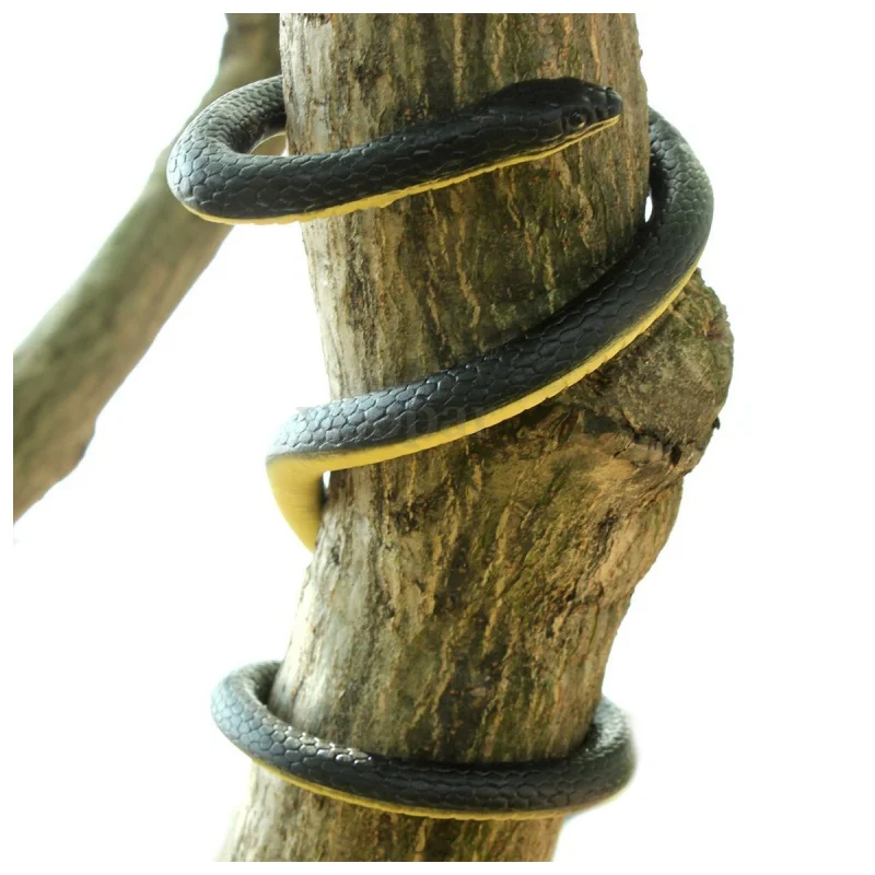 

52'' Realistic Soft Rubber Snake Toy Home Garden Trick Joke Prank Halloween Prop