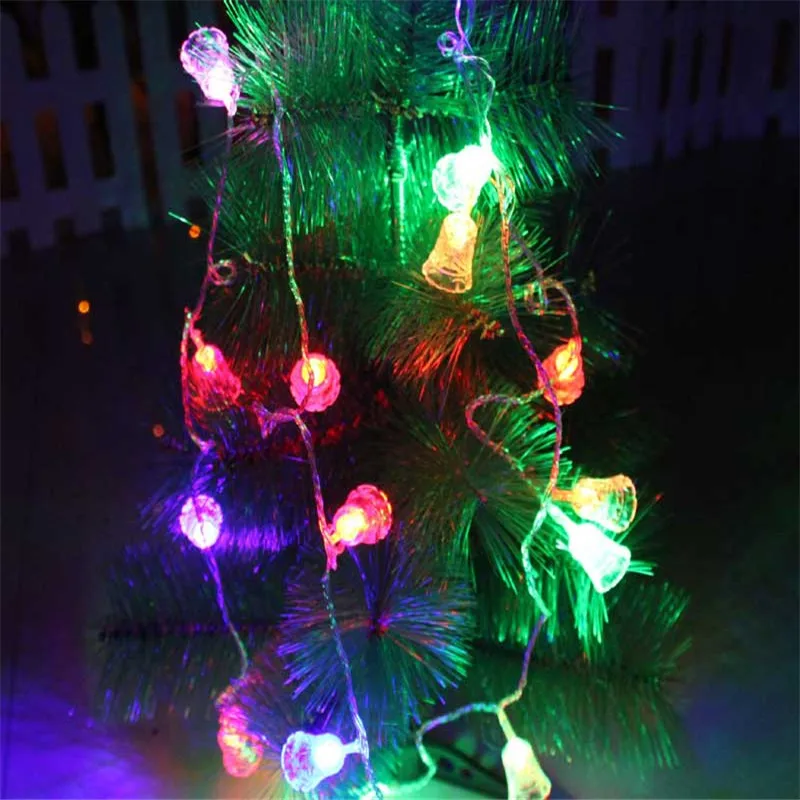 Светодиодный колокольчик световые гирлянды сказочные огни для свадьбы