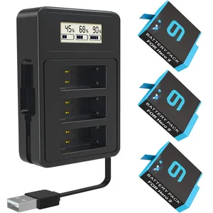 2000mah batteries for gopro hero 910 battery and usb quick charger fully compatible with official gopro 10 gopro 9 battery free global shipping