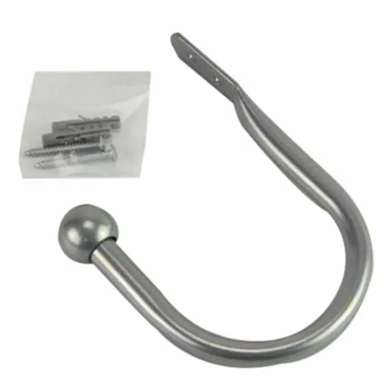 Большой стильный занавес с металлической подвеской держатель на липучке u