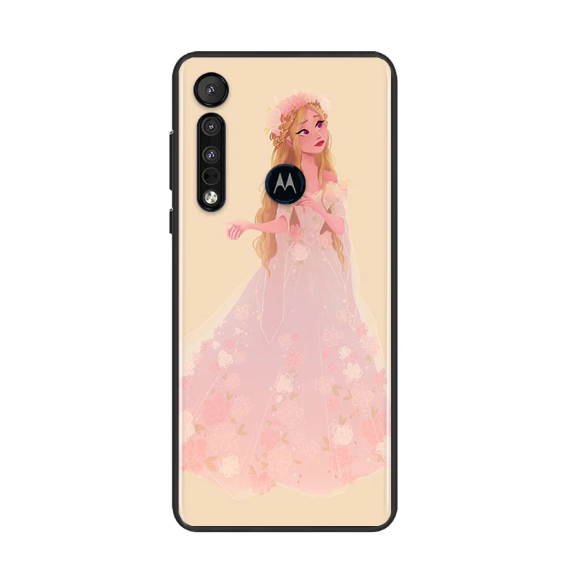 

Disney Sleeping Beauty For Motorola G9 G8 G Edge One E7 E6 Power Lite Marco Hyper Fusion Plus Play Black Phone Case