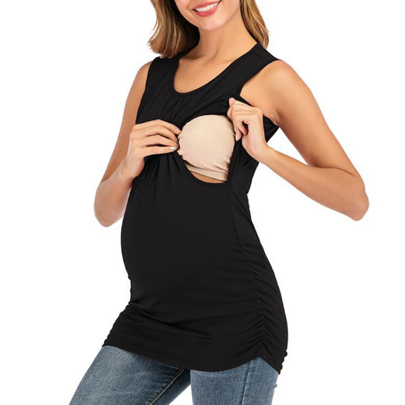 

Women Maternity Breastfeeding Tee Nursing Tops Striped Short Sleeve T-shirt Plus Size S-2XL Maternity Clothing Tees Clothes