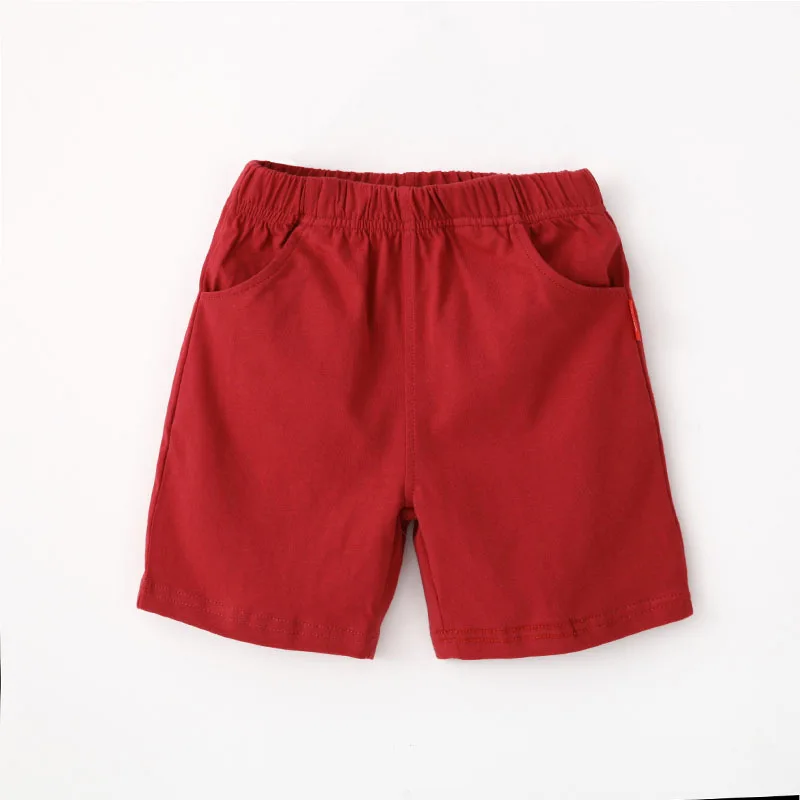 Лидер продаж 2020 однотонные детские брюки шорты для девочек маленьких мальчиков