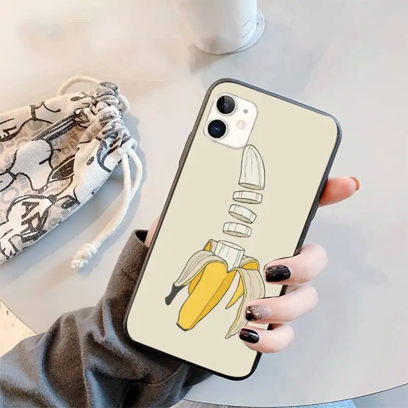 

Fruit Banana Lemon Phone Case for iPhone 11 12 pro XS MAX 8 7 6 6S Plus X 5S SE 2020 XR mini