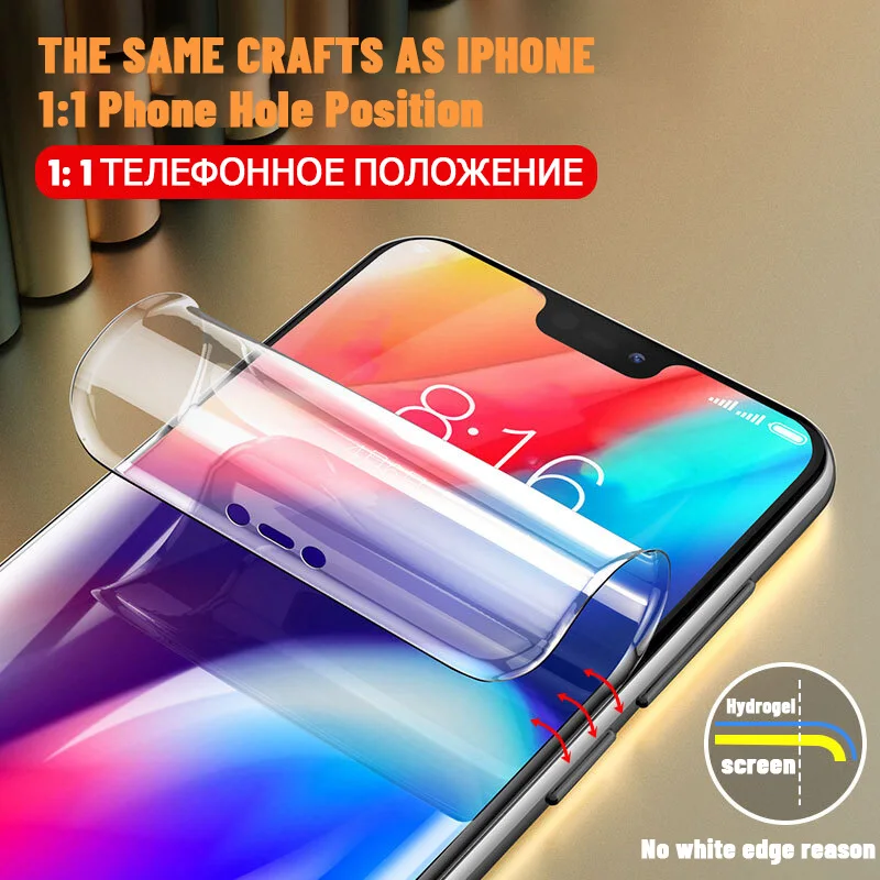Гидрогелевая пленка 35d с полным покрытием для Iphone 7 Plus защитная 8 6 6s X Xr Xs 11 Pro Max без
