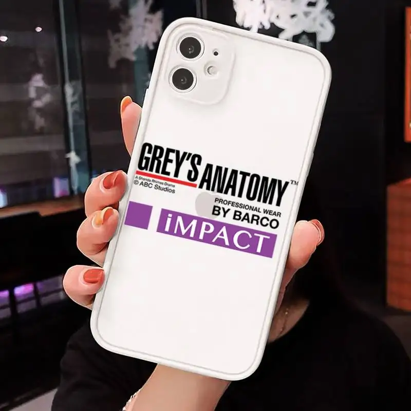 

Grey's anatomy Phone Case Matte transparent For White iPhone 12 Mini 11 Pro XR XS Max 7 8 Plus X Back Cover