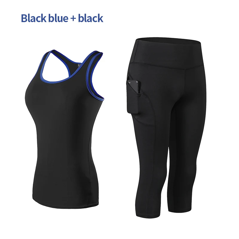 Women's Clothing 2023 Yoga Gym Suit Two-piece Tracksuit Elastic Force Exercise Fitness Sportswear Seamless Push Up Yoga Set
