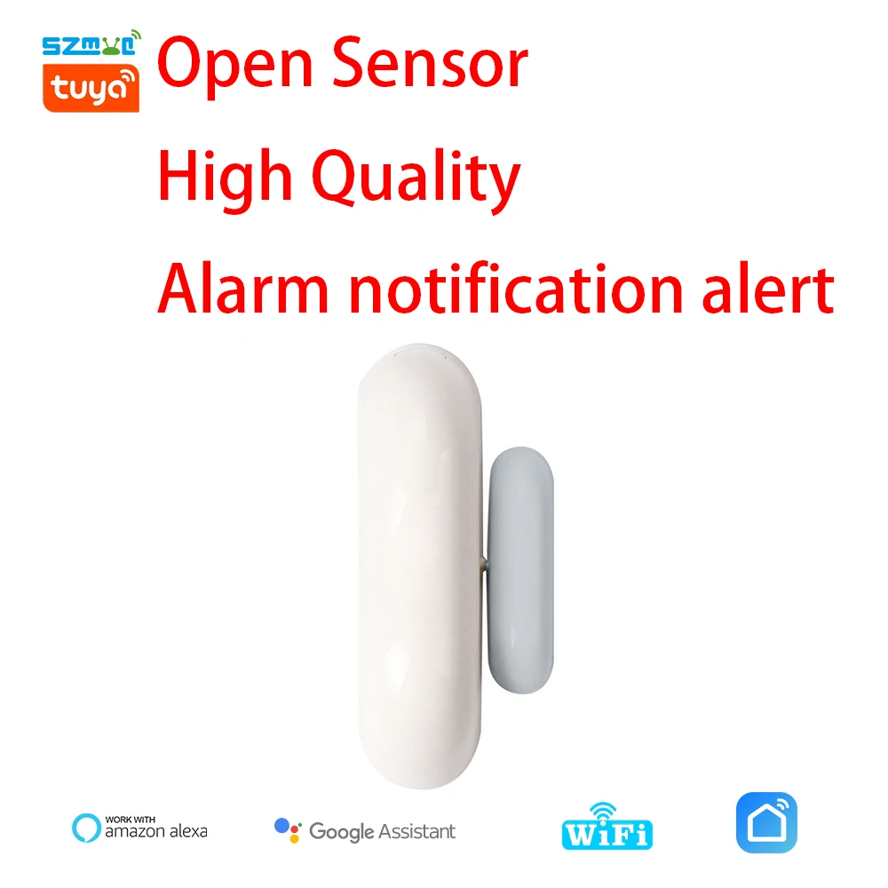Tuya Wifi Door Sensor Open Close Detect Smart Home Security Alarm System Smart Life App Control Wireless Magnetic Window Sensor enlarge