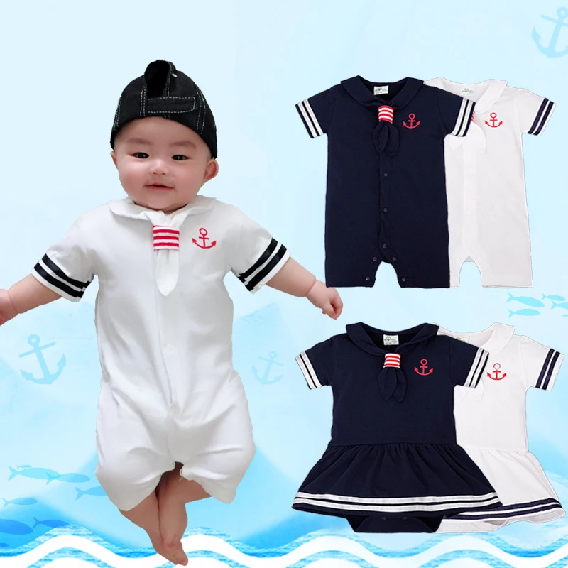 Детская одежда повседневный комбинезон для новорожденных в морском стиле