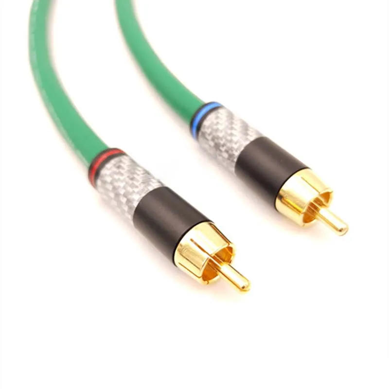 Colleimage высокое качество 2328 6N OFC HIFI RCA Мужской Аудио кабель Hifi посеребренный 2RCA |