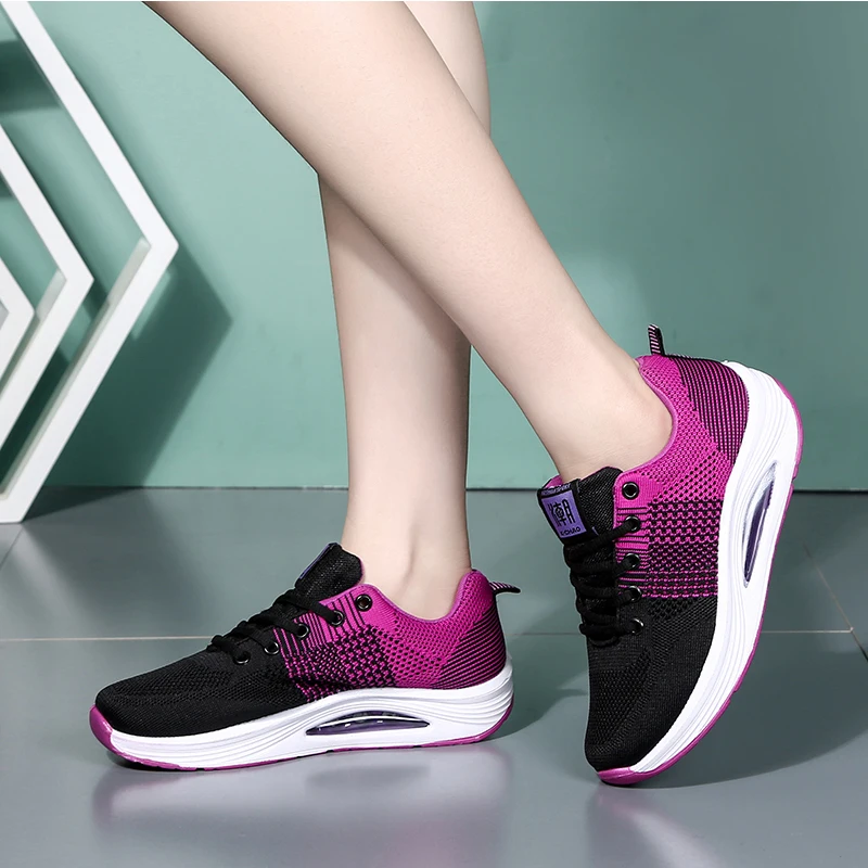 Женские кроссовки для танцев Обувь бальных с воздушной подушкой дизайн более