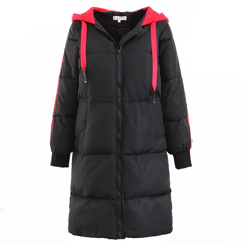 Genayooa/Высококачественная женская утепленная парка с капюшоном в стиле пэчворк