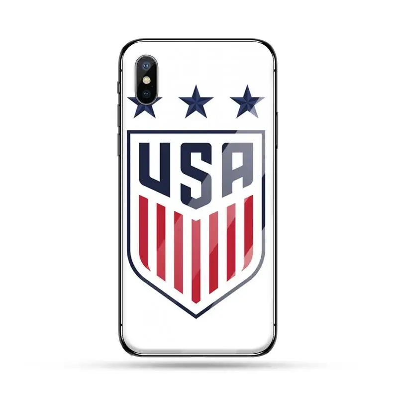 

America USA Flag fashion design pattern Phone Case Tempered glass For iphone 5C 6 6S 7 8 plus X XS XR 11 PRO MAX