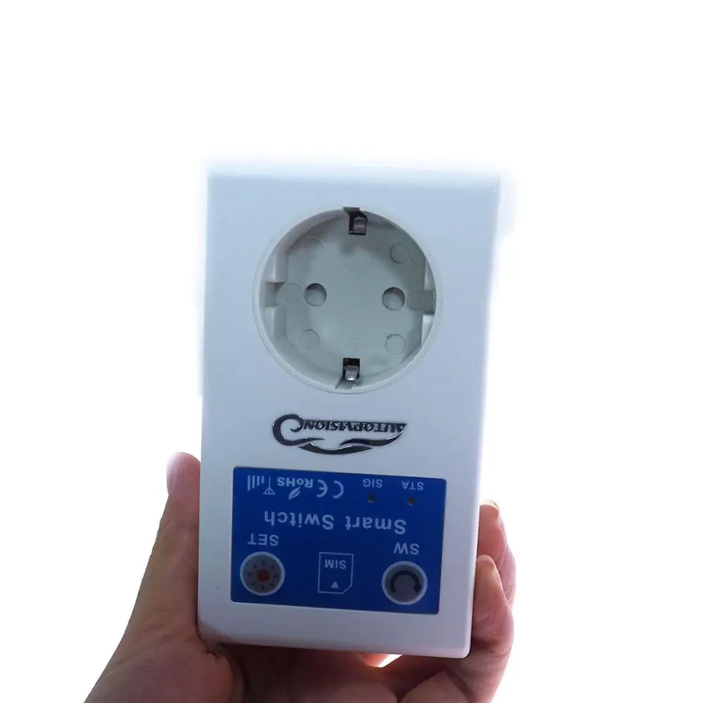 RUSSIA 16A GSM Socket SMS APP Power On Off Alarm Outlet Relay Smart Switch Remote Control Intelligent Temperature Sensor | Электроника