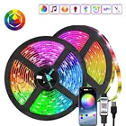 RGB гибкая лента Luces Fita светодиодная полоса освещения 5050 Bluetooth дистанционное управление декор комнаты неоновая лампа Диодная Настенная подсветка светильник лента